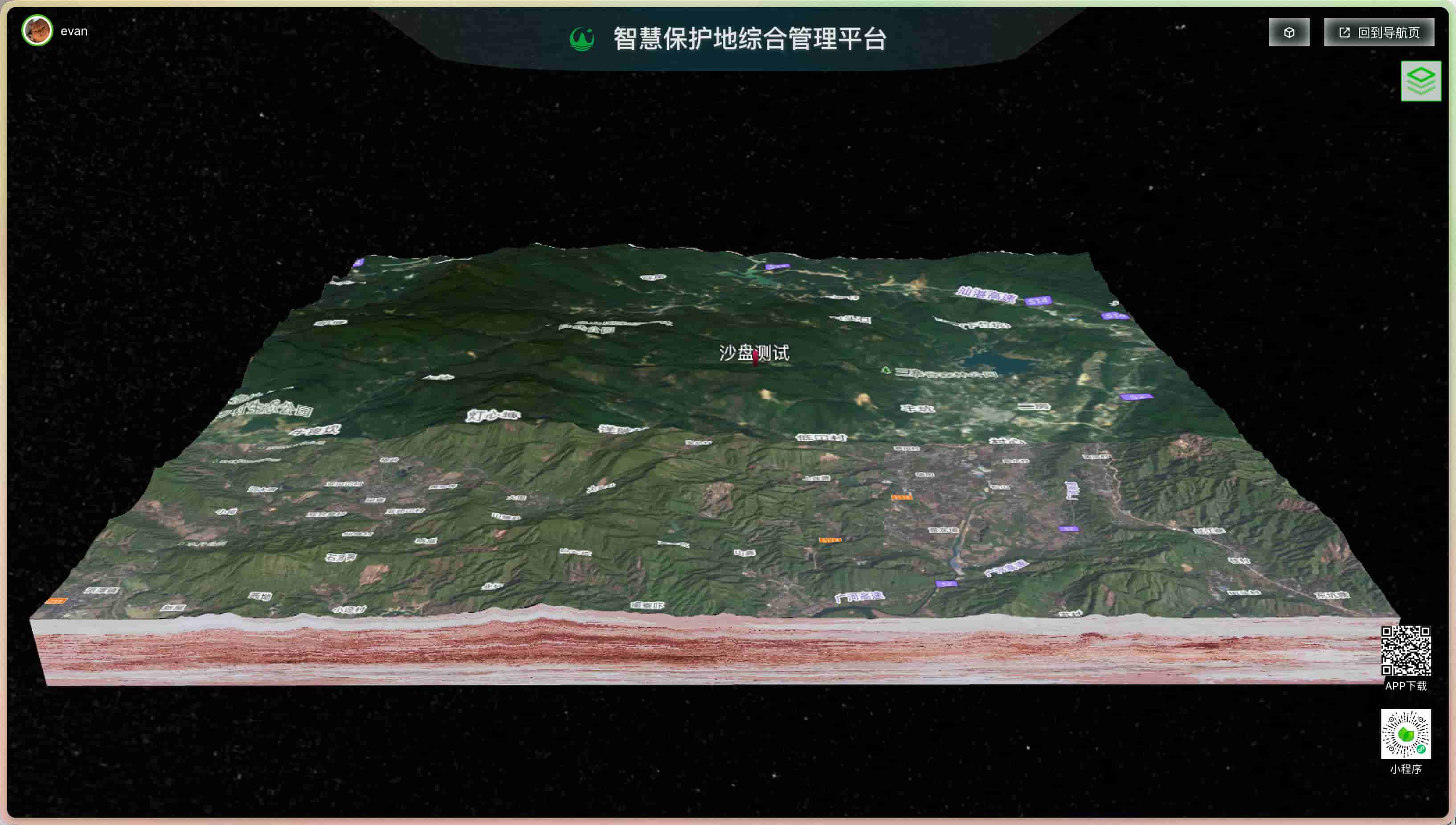 电子沙盘界面